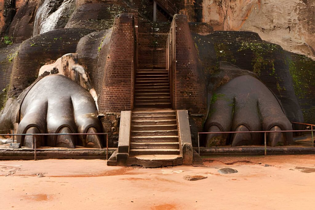 sigiriya sri lanka patas leon puerta entrada