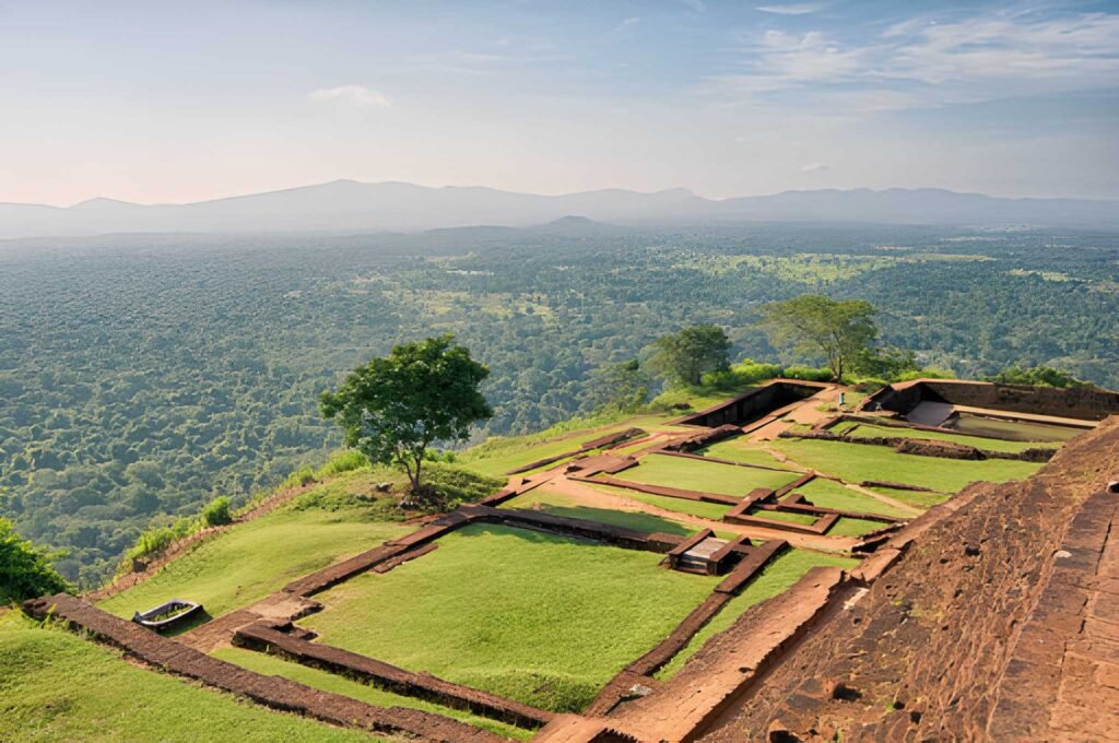 sigiriya sri lanka vista cumbre panoramica paisaje