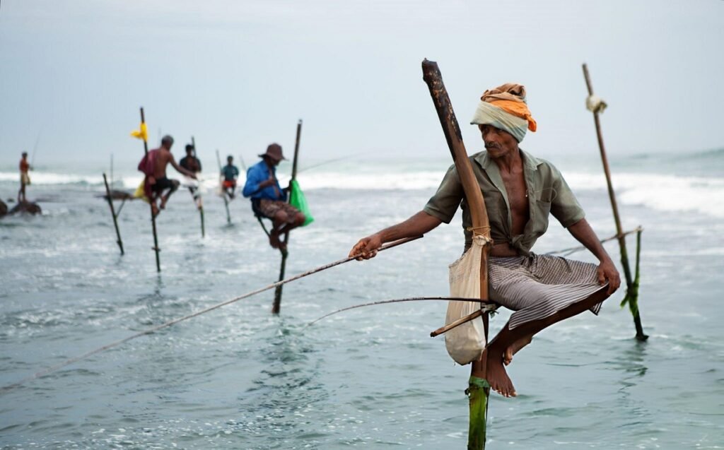Koggala y los pescadores en zancos